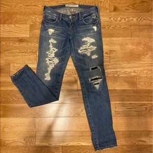 Distressed Hollister jeans